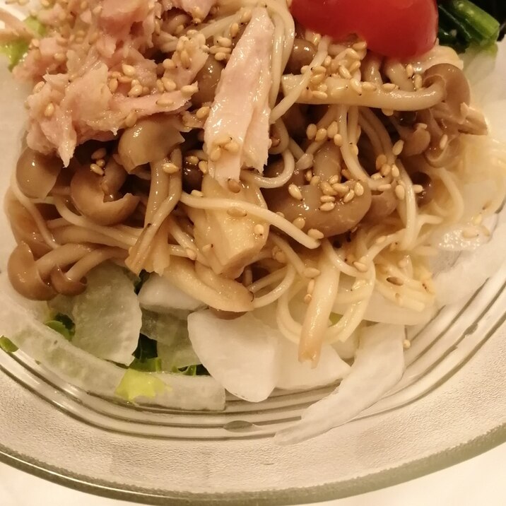 野菜たっぷり☆ぶっかけ野菜ツナそうめん